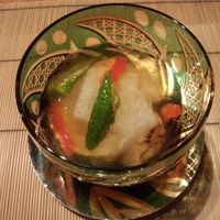 祇園 さゝ木 - 夏野菜とイカとジュレ
                