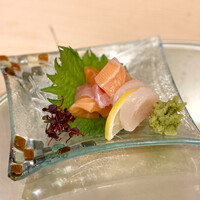 北新地 空海 - サーモンとホタテのお造り