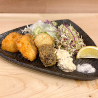 北新地 空海 - サーモンフライとホタテフライ