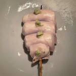 オオクサ - つくば茜鶏のささみさび焼きです