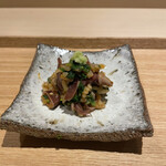 Sushi Yamasaki - ホタルイカと菜の花　雲丹とシャリ和え　雲丹が控えめに香り大変美味しい⭐️⭐️⭐️⭐️⭐️