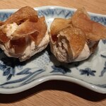 蕎麦屋 にこら - 干し柿と胡桃のクリームチーズ和え