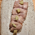 とり茶太郎 - かすみ鴨のささみさび焼き　ささみなのにじんわり汗を掻くジューシーさ