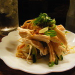 大島や - 蒸し鶏棒棒鶏ソース