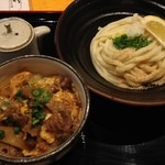 うつ輪 - ランチセット。一番高い方で880円。
      この日はぶっかけと他人丼セットを。
