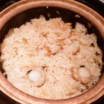 たべごと屋 ござる - 貝寄せの土鍋パエリア