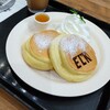 ELK NEW YORK BRUNCH - プレーンパンケーキ２枚 ハチミツ ９８０円(税込)とセットドリンク ホットコーヒー  200円(税込)