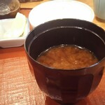 天ぷらふく西 禅と匠 - 蜆の味噌汁