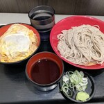 名代 富士そば - ミニカツ丼セット￥580