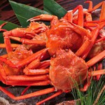 boiled red snow crab