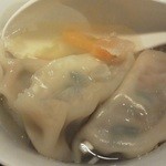 武蔵野アブラ學会 - 201209 武蔵野アブラ學会　満腹定食（スープ餃子）スープは薄味.jpg