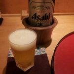 松山はまさく - 4 中瓶ビール ５８０円