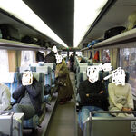 喜八郎 - 飛騨路号の車内