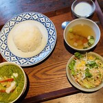 タイ料理バル タイ象 - グリーンカレーランチセット