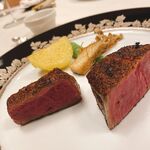 神戸牛炉釜炭焼ステーキ銀座一宮 - 神戸牛シャトーブリアン、ランプ