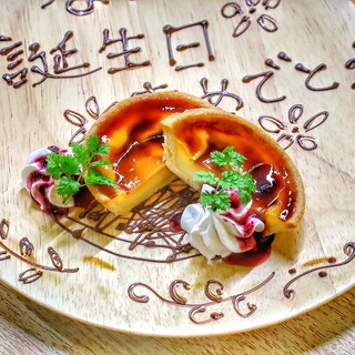 誕生日・記念日には特製デザートでサプライズ！