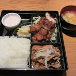 茅場町居酒屋 つまみ菜 - おかずが選べるお弁当です。