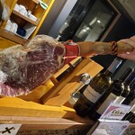 海鮮 イタリアンバル ルチアーノ - これが例の生ハムです〰️‼️