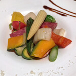 丿貫 - 丿貫(十数種類の彩り野菜の温サラダ)