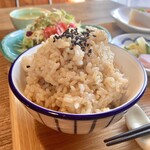 菜じゃ - 玄米定食(¥500) 玄米ごはん