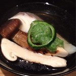 吉い - 2012.08 松茸・オクラ・酢橘です。