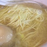 塩そば専門店 桑ばら - 馬肉のユッケ丼と金目鯛香油の掛けそば定食