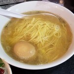 塩そば専門店 桑ばら - 馬肉のユッケ丼と金目鯛香油の掛けそば定食