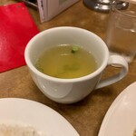 南海飯店 - かたい焼ソバのスープ