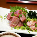 Syokudou Kouhiro - 本マグロぶつ、黒むつタタキ 定食 ¥1,000