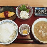 盛岡月が丘食堂 - 朝食セット（とん汁変更・４００円ベース）