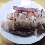 焼き鳥きむら - 豚バラ、タン、ハツ