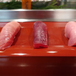 双葉寿司 - 中とろ　南鮪/赤身　南鮪/めじ（本鮪幼魚）　長崎対馬産