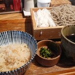 石挽き十割蕎麦 玄盛 - 長芋そうめん二色蕎麦ランチ