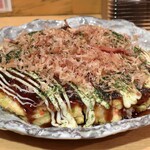 鉄板居酒屋OHANA - イカ豚玉