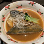 旬房 街道 青葉 - 鯖の味噌煮です