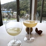 MAISON LAFITE - ◆「生姜黒酢トニック」 「大分産ゆず果実酒」・・ワッ、これ凄く美味しい。7度と軽いので何杯でも頂けそうな。 次回はこればかり頂こうかしら