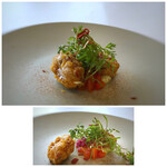 MAISON LAFITE - ＊「蛸」も衣も味わいがよく、とても美味しい。 いい意味で蛸を頂いているという感じがしないので、蛸がお苦手な方でも頂けるのじゃないかしら。 自家製タルタルソースの優しい味わいがお料理を邪魔せず、よく合います。