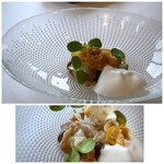 MAISON LAFITE - ＊蛤が大きい。ラムレーズンやオイルの味わいもよく、全体を混ぜながら頂くと美味しいこと。 吉田牧場のカマンベール大好きですので、嬉しい。 一時期、吉田牧場さんの「カチョカバロ」にハマり、 毎日フライパンで焼いて頂いていましたら、美味しいですが太ります。(^0^;)