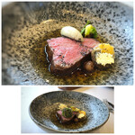 MAISON LAFITE - ＊シャトーブリアンの火入れも絶妙で、口に入れるとトロケ美味しい。 この数年こちらや福岡の行きつけのフレンチ店で頂くステーキは、ステーキ専門店よりも美味しいように感じています。