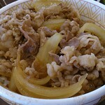 すき家 - 牛丼（並盛）ランチセットの牛丼