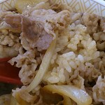 すき家 - 牛丼（並盛）ランチセットのごはん