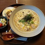會津屋 - 山菜おこわ雑炊の朝定食