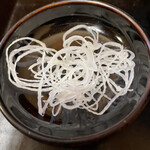 木挽町 湯津上屋 - 芸術的カットの白髪ネギ♪