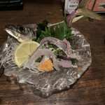 魚酔 - 鯵のお刺身　むちゃくちゃ新鮮