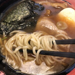 Oomagari Shokudou - 和節ラーメンの中太平麺