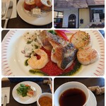 ビストロポワル - 本日の魚料理 (魚介のポワレ トマトソース) 1,550円(税込)