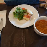 ビストロポワル - 前菜、ミネストローネ