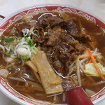 川村食堂 - 焼き肉ﾗｰﾒﾝ（大盛）　700+100円