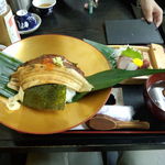 すしごはん 馬ん場 - うなぎと穴子のハーフ＆ハーフ丼（１３６０円）