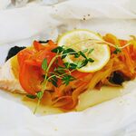 レストラン アオヤマ - キングサーモンのホイル焼き